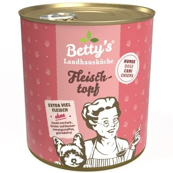 Betty's Landhausküche Fleischtopf (All Meat) 6 X 800g Für Hund 3 Betty's Landhausküche Fleischtopf (All Meat) 6 X 800g Für Hund