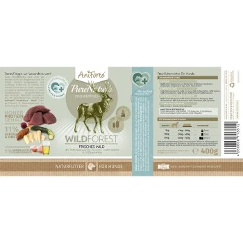 Aniforte WildForest Wild Mit Zucchini 2,4 Kg 4 Aniforte WildForest Wild Mit Zucchini 2,4 Kg – Bild 2