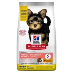 Neue Produkte 10 Hill's Science Plan Perfect Digestion Puppy Small & Mini Mit Huhn Und Reis 1,5 Kg
