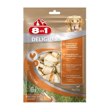 8in1 Delights Kauknochen Hähnchenfleisch Im Beutel S 6 Stück 3 8in1 Delights Kauknochen Hähnchenfleisch Im Beutel S 6 Stück