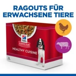 Hill's Science Plan Healthy Cuisine Adult Chicken & Beef Ragout 12x90 G -EUKANUBA Verkäufe be04c1656955d5406255766d077af4b29910a0cd 1386414 de DE hills 2
