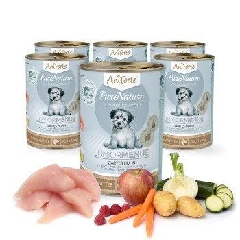 Aniforte Nassfutter Junior Menue Huhn 6 X 400g 7 Aniforte Nassfutter Junior Menue Huhn 6 X 400g – Bild 5