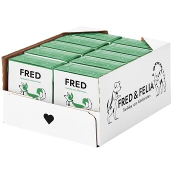 Fred & Felia FRED 10x390g Hirsch & Wildschwein Mit Hirse 4 Fred & Felia FRED 10x390g Hirsch & Wildschwein Mit Hirse – Bild 2